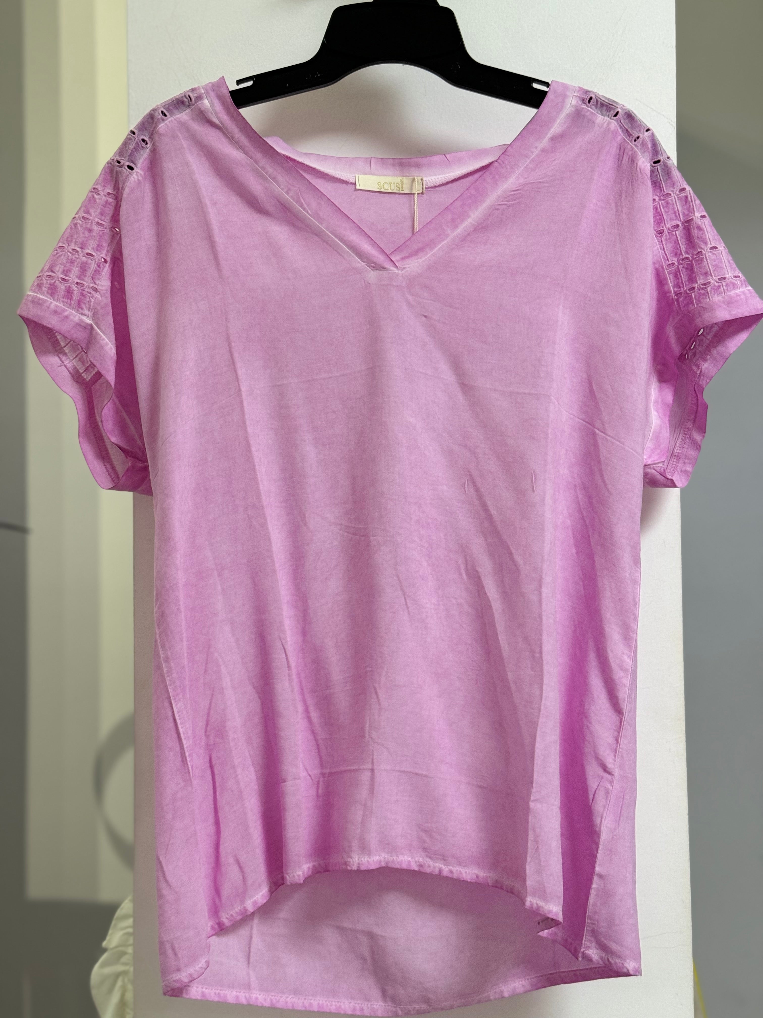 BLUSA AZUL/ROSA/VERDE LIMÓN 01269