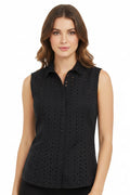 BLUSA VERDE LIMÓN Y NEGRO L35784