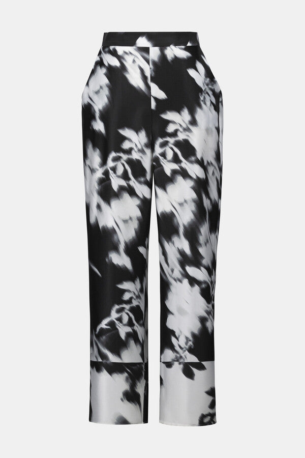 PANTALÓN NEGRO ESTAMPADO 254081