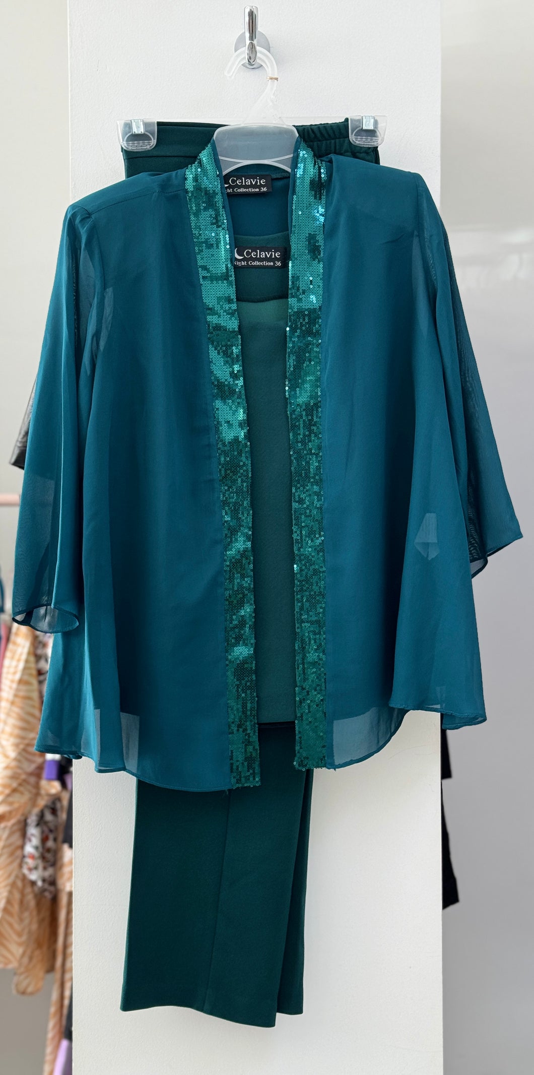 BLUSA CONJUNTO VERDE 3 pzas 5053