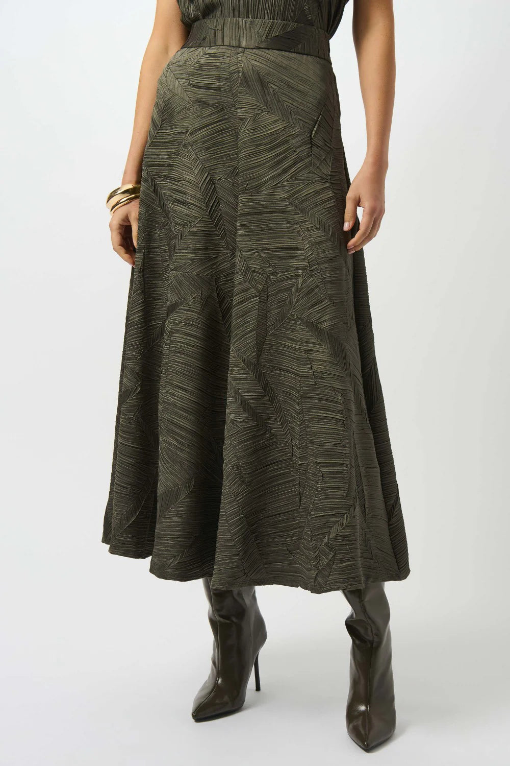 FALDA MIDI VERDE 253248