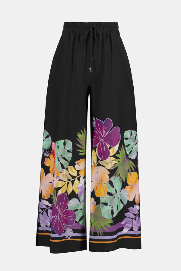 PANTALÓN NEGRO ESTAMPADO 252217