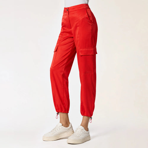 PANTALÓN CARGO ROJO R26086