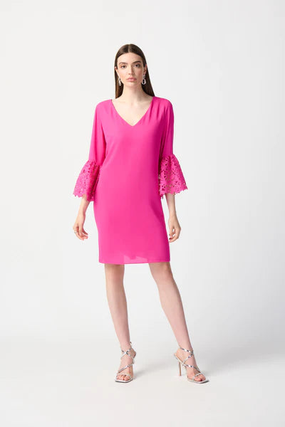VESTIDO CORTO ROSA GUIPUR 241252