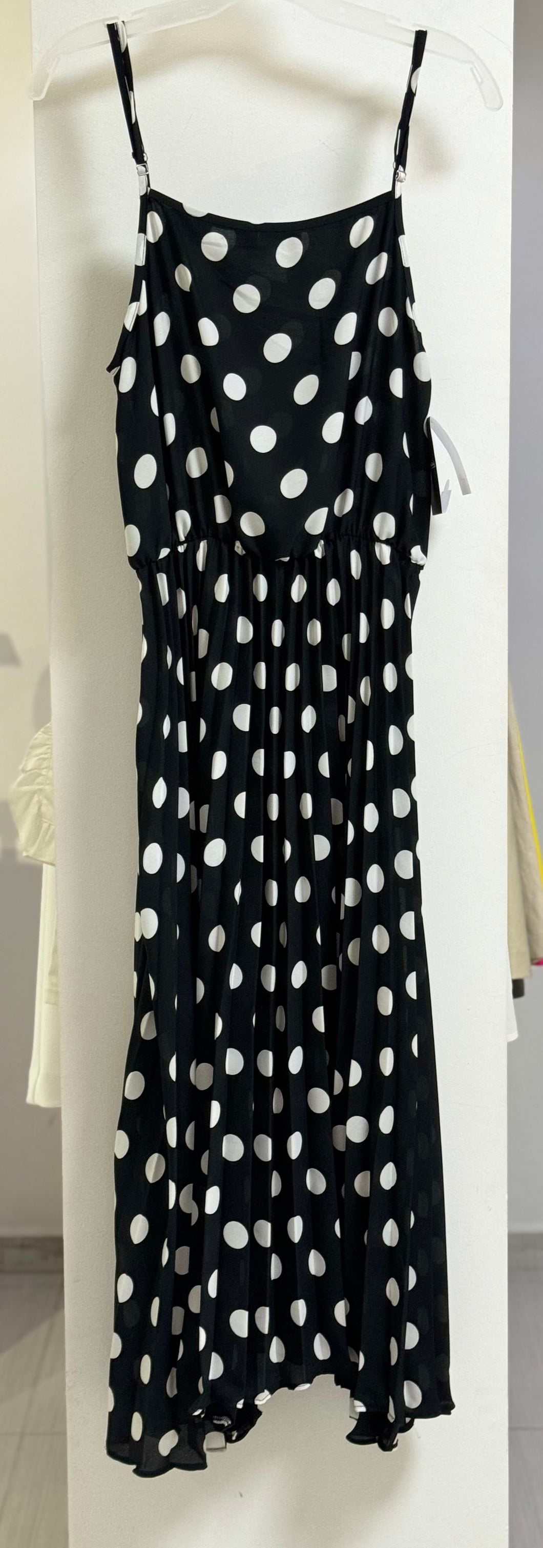 VESTIDO MIDI NEGRO ESTAMPADO L35297