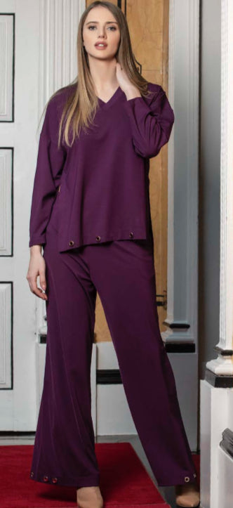 PANTALÓN MORADO 14091