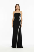 VESTIDO LARGO NEGRO 57115
