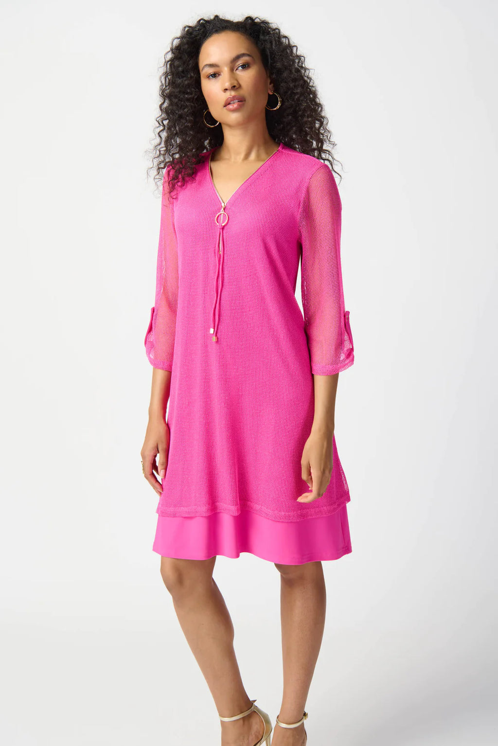 VESTIDO CORTO FIUSHA MALLA 241115