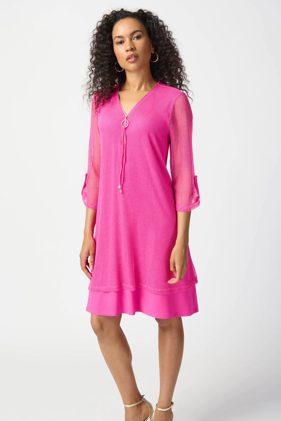 VESTIDO CORTO FIUSHA MALLA 241115