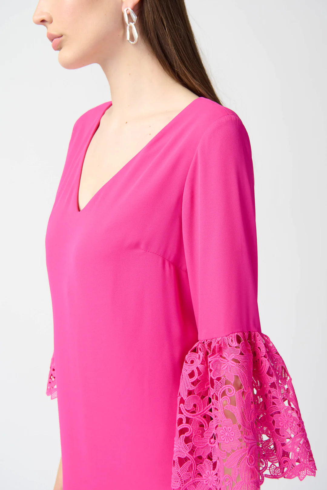 VESTIDO CORTO ROSA GUIPUR 241252
