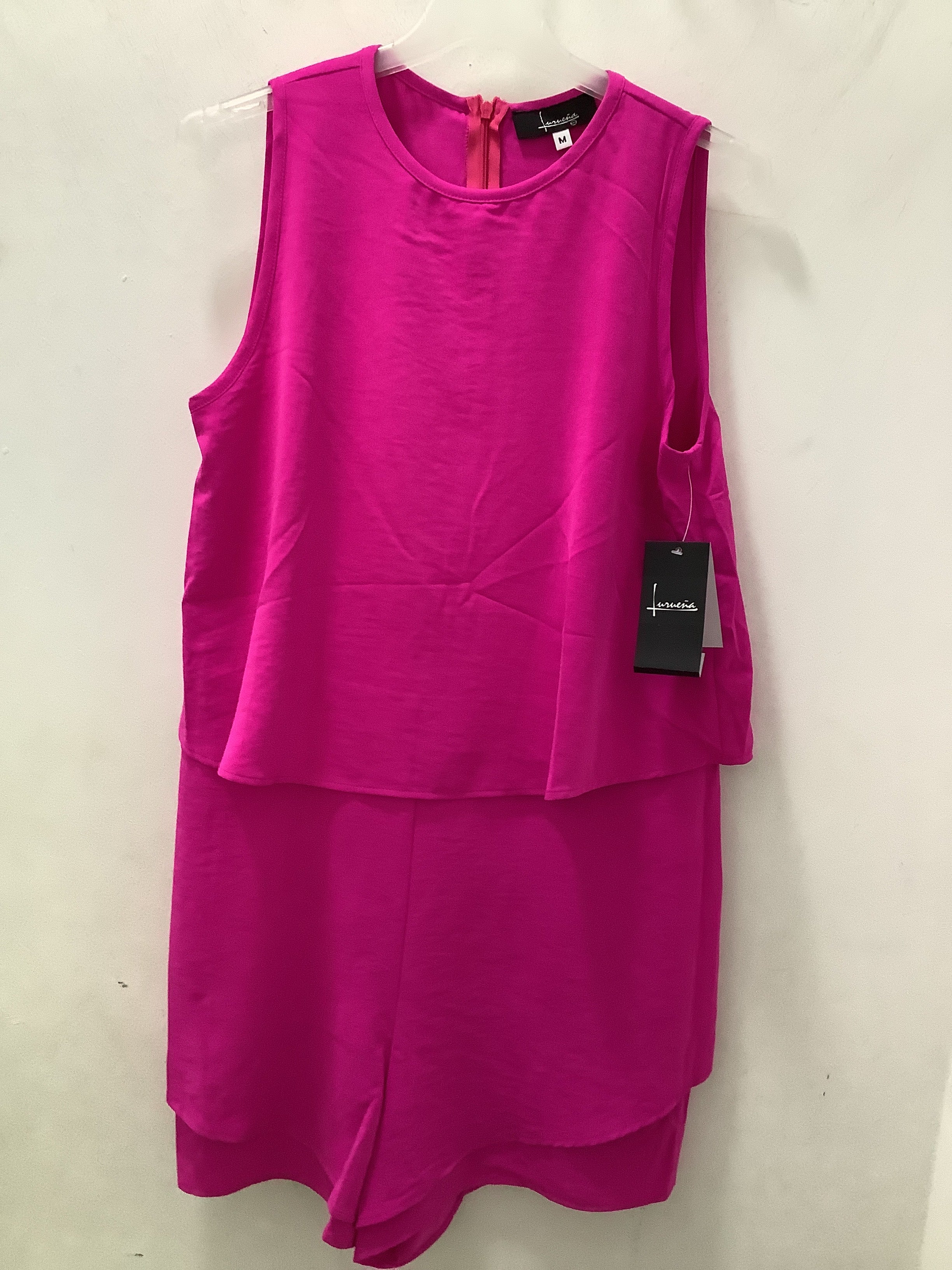 JUMPSUIT SHORT ROSA/NEGRO L35568