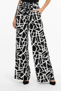 PANTALÓN NEGRO ESTAMPADO L35767