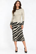 VESTIDO BEIGE PRINT 12749