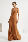 VESTIDO LARGO VERDE / COBRIZO 57509