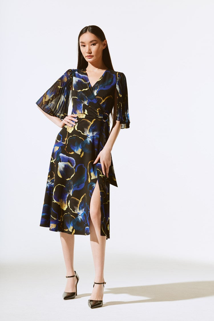 VESTIDO MIDI DORADO MANGA 3/4 243760
