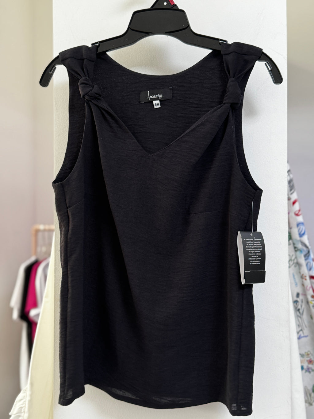 BLUSA AZUL/NEGRA/BEIGE L35562
