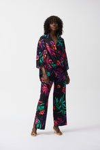 Cargar imagen en el visor de la galería, PANTALÓN NEGRO PRINT FLORES 251056
