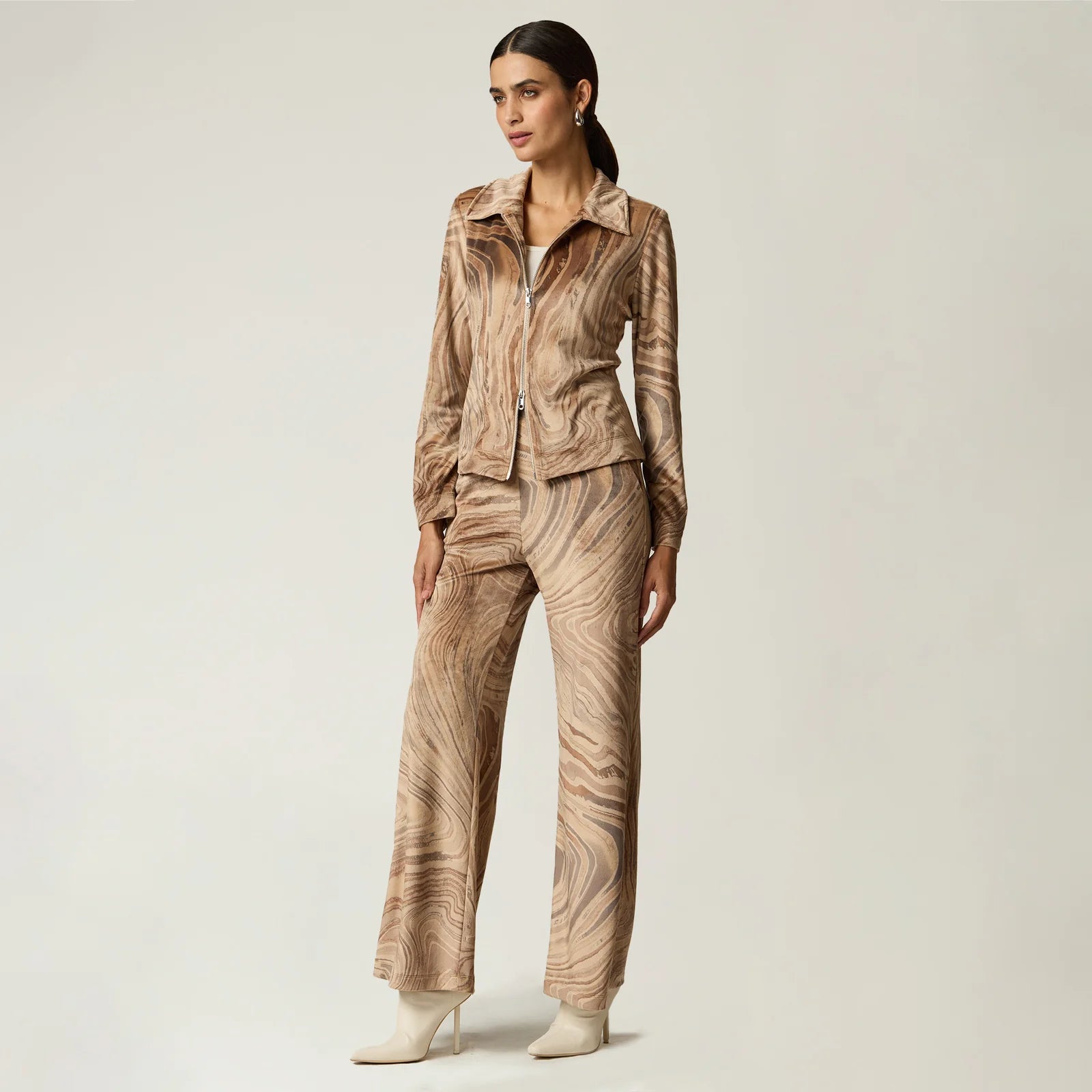 PANTALÓN TERCIOPELO BEIGE R22569