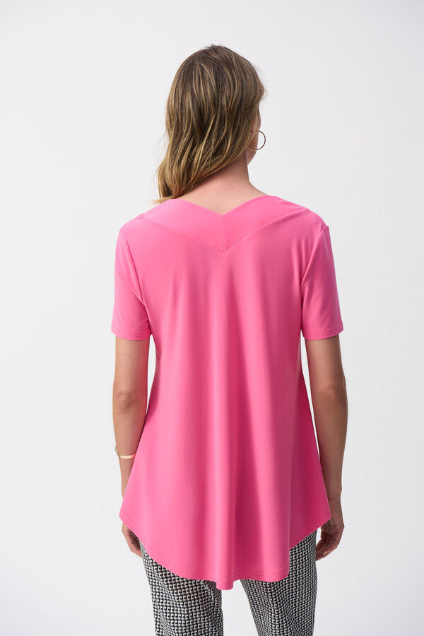 BLUSA ROSA/ROJO/FIUSCHA CUELLO V 251125
