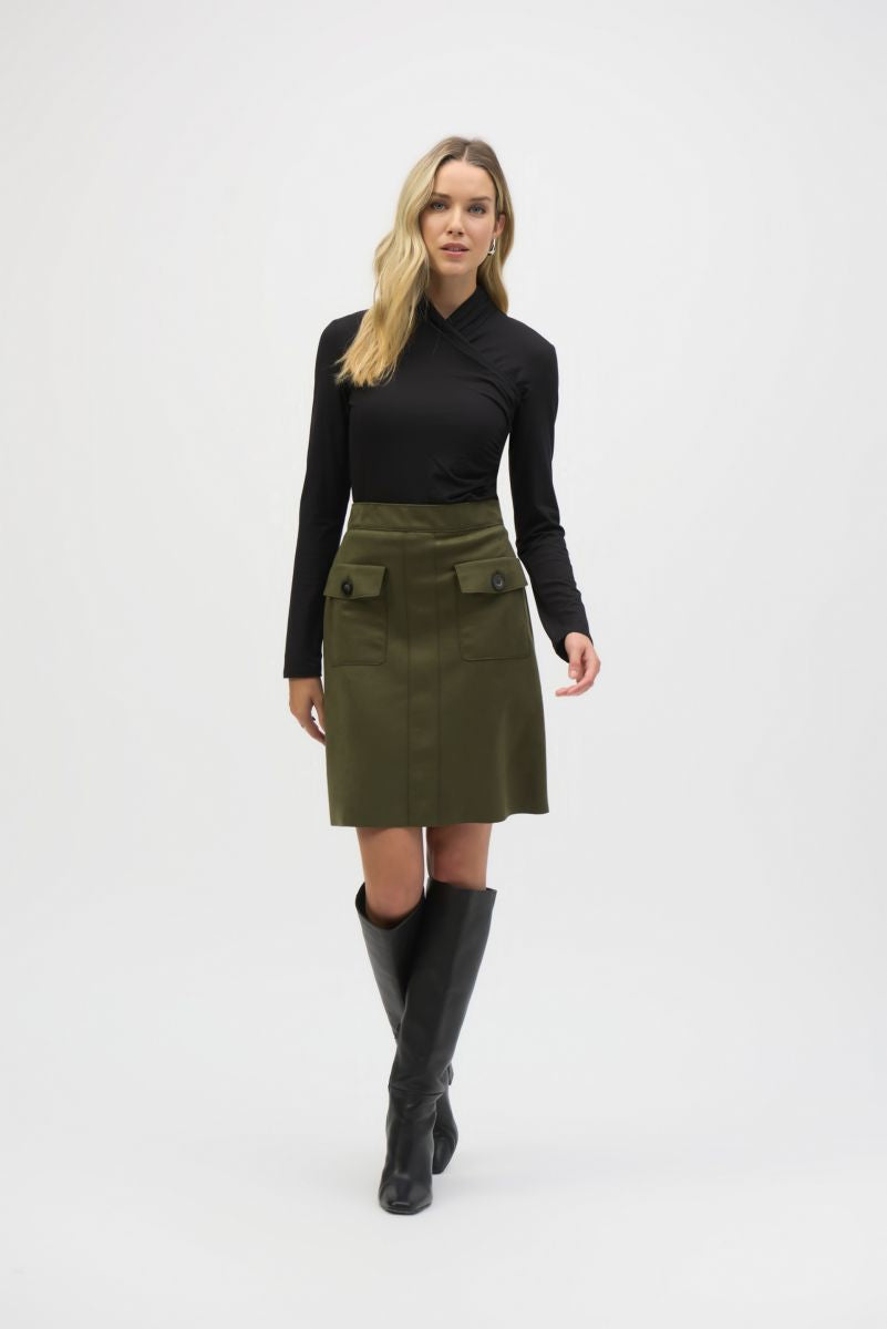 FALDA CORTA SHEDRON/VERDE IGUANA 243238