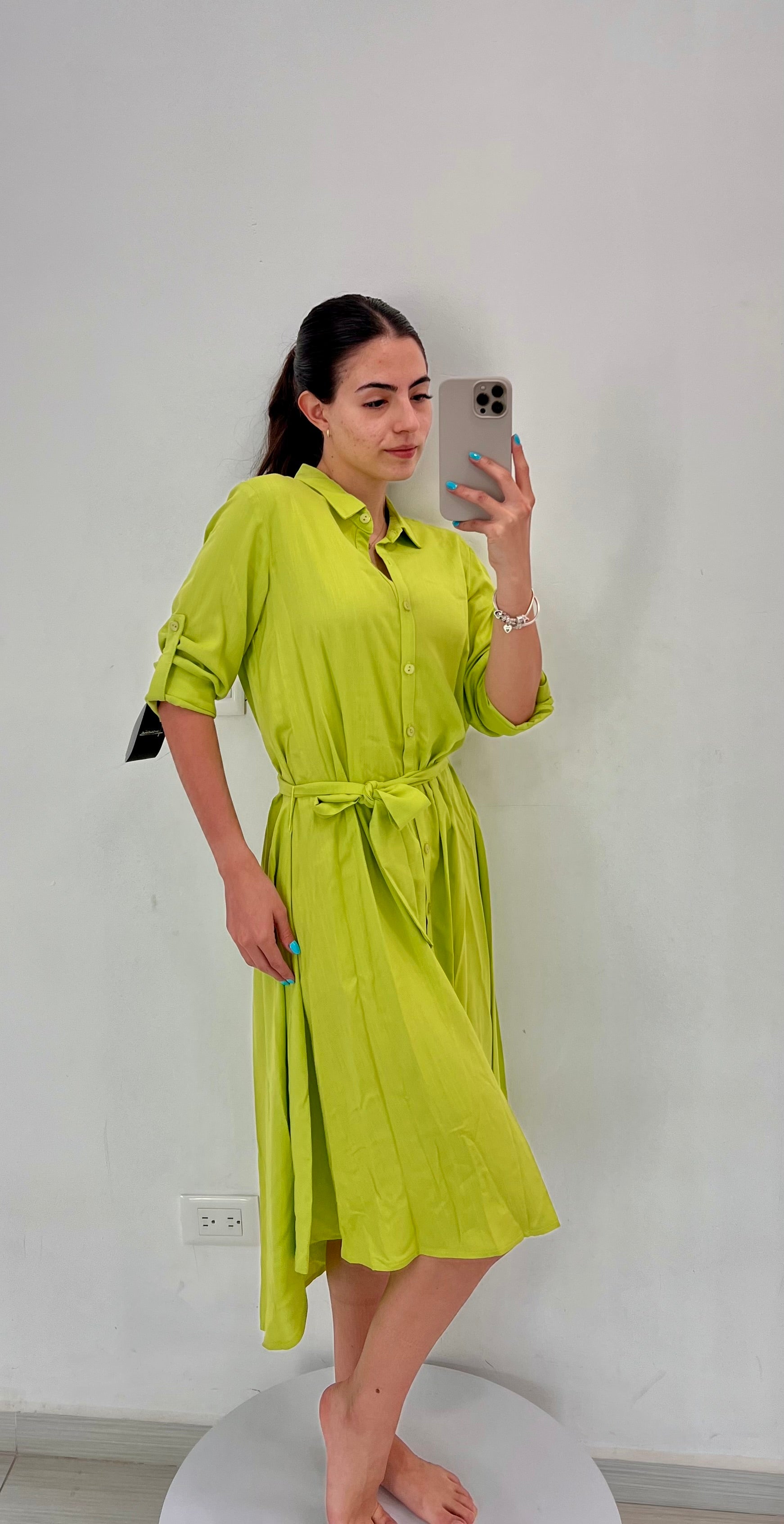 VESTIDO CORTO LIMÓN/ROSA/FIUSCHA L35353