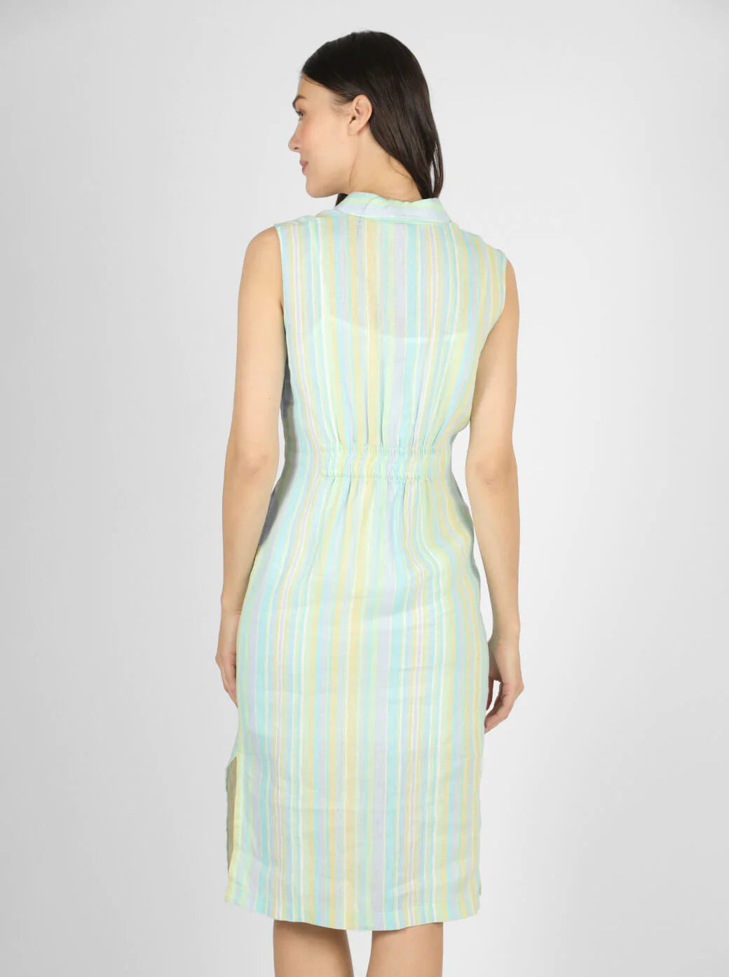 VESTIDO CORTO VERDE ESTAMPADO 124017