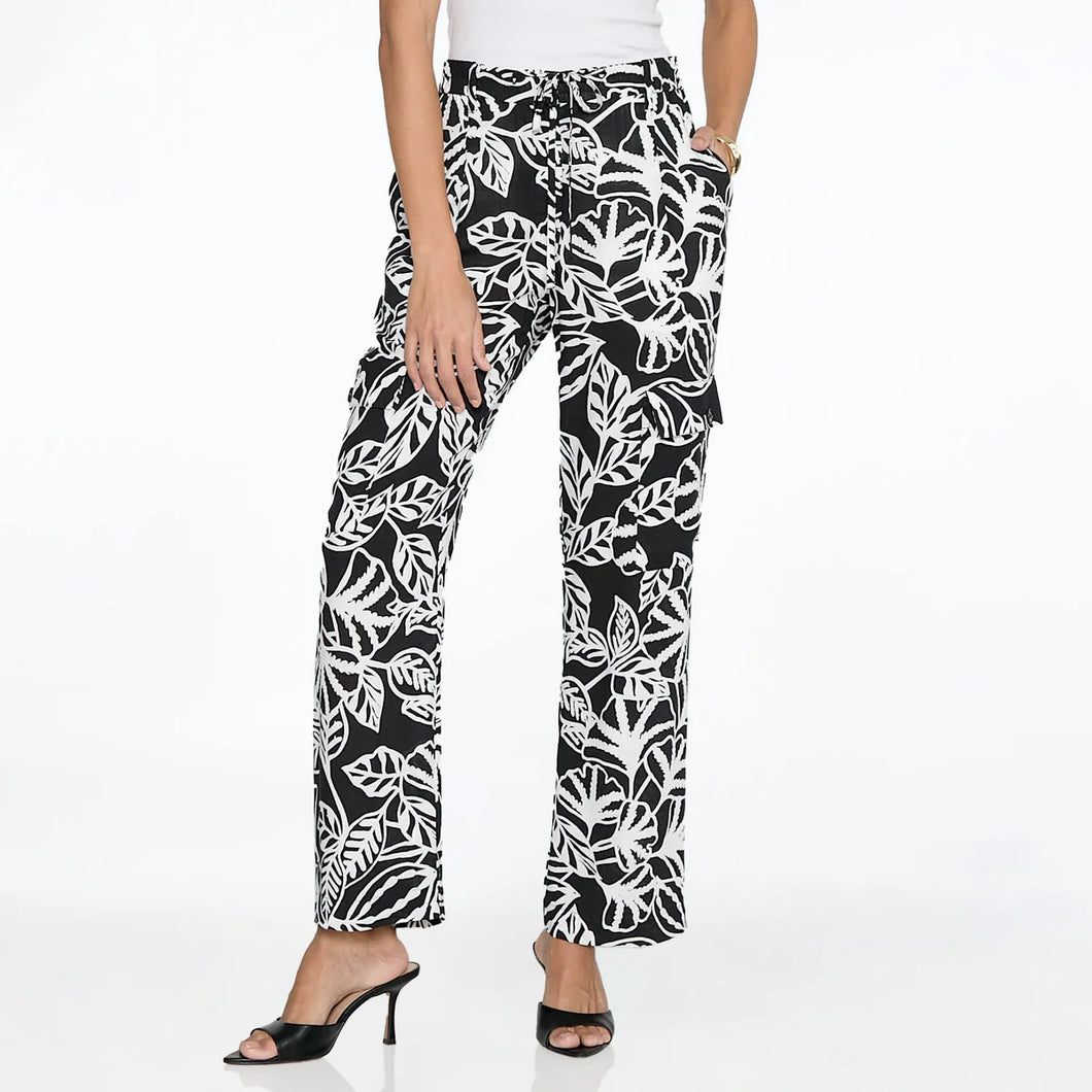 PANTALÓN NEGRO ESTAMPADO R12517