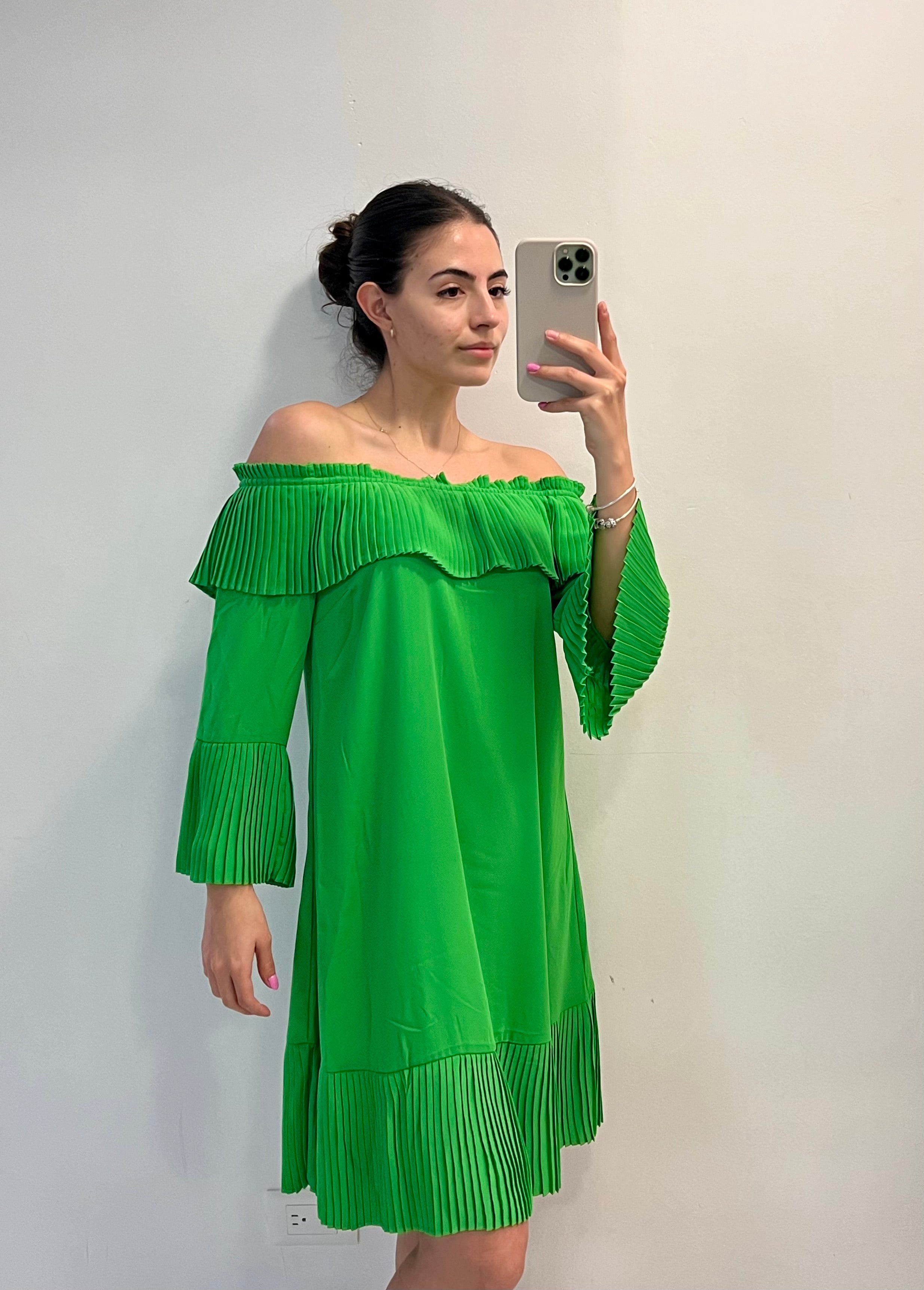 VESTIDO CORTO VERDE 241907