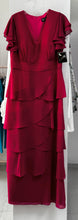 Cargar imagen en el visor de la galería, VESTIDO LARGO CAPAS NEGRO/VERDE/AZUL/ROSA 4025
