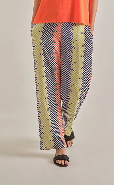 PANTALÓN AZUL ESTAMPADO 124810