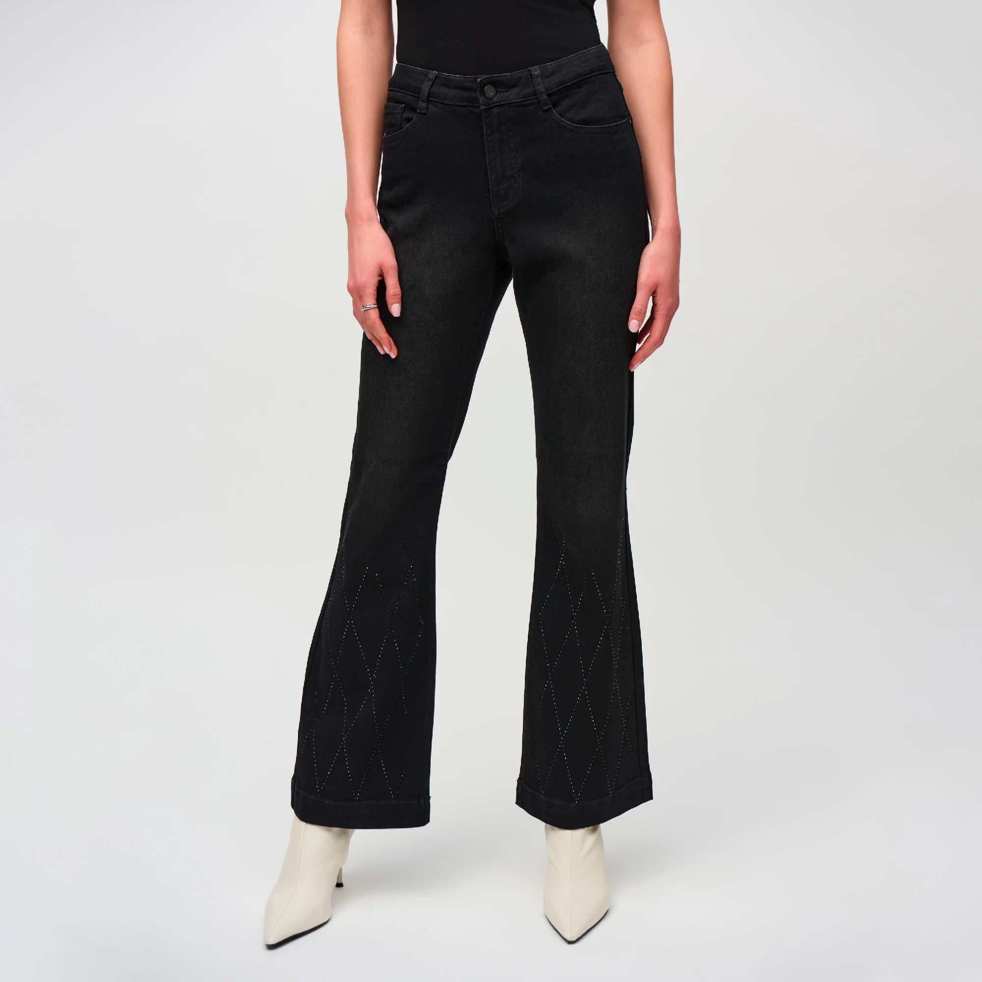 PANTALÓN JEANS NEGRO CAMPANA 244949