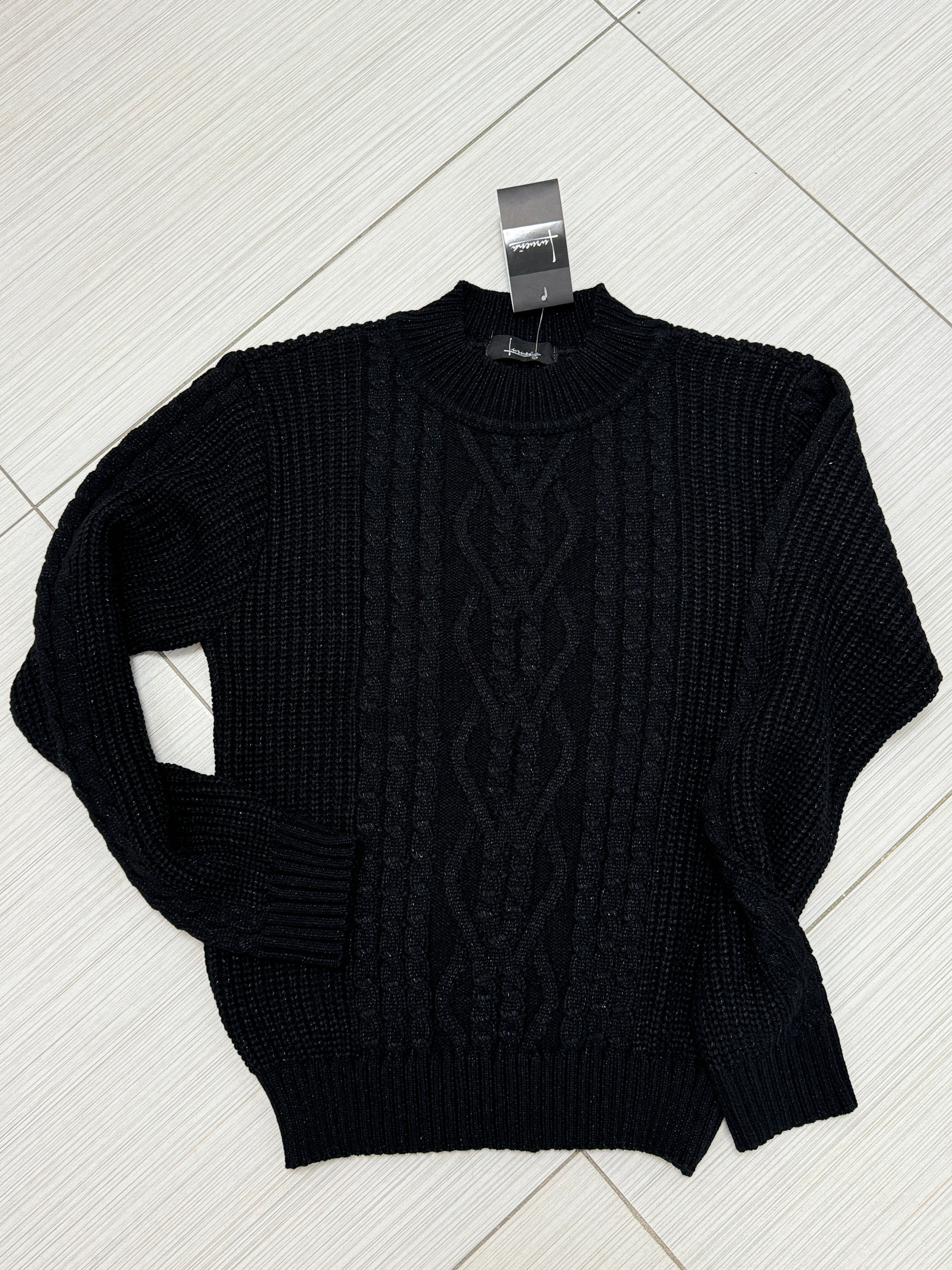 SUÉTER NEGRO TEJIDO L33331