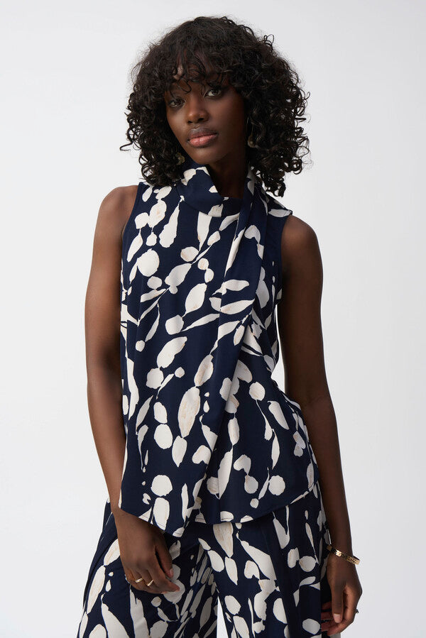 BLUSA AZUL MARINO ESTAMPADA 251251