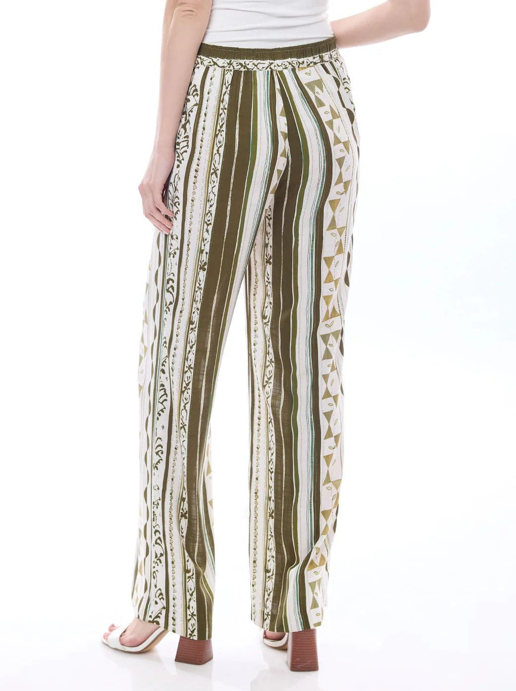 PANTALÓN HUESO ESTAMPADO 125295
