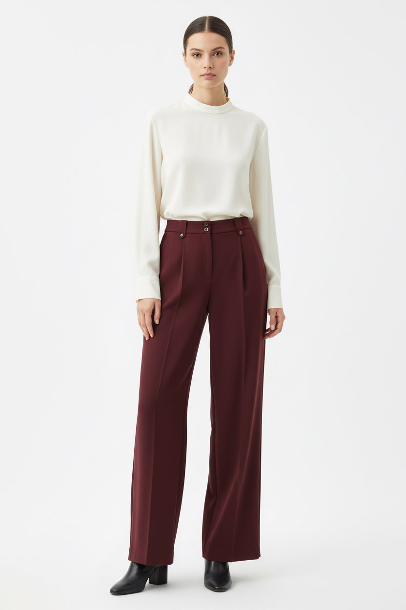 PANTALÓN BÁSICO VINO 2835