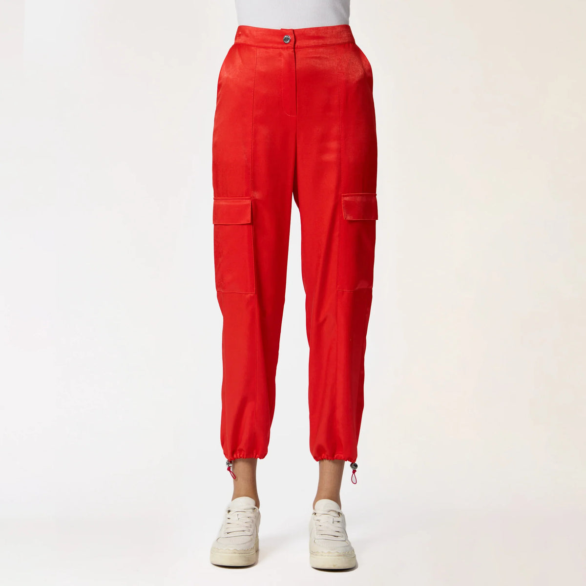 PANTALÓN CARGO ROJO R26086