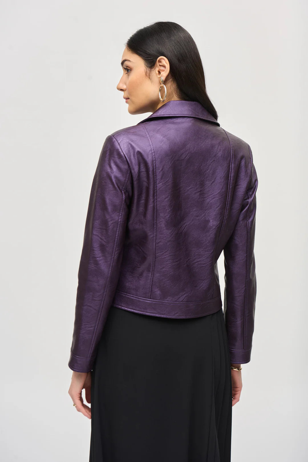 CHAQUETA PIEL VERDE/COBRE/UVA/NEGRO 234902F24