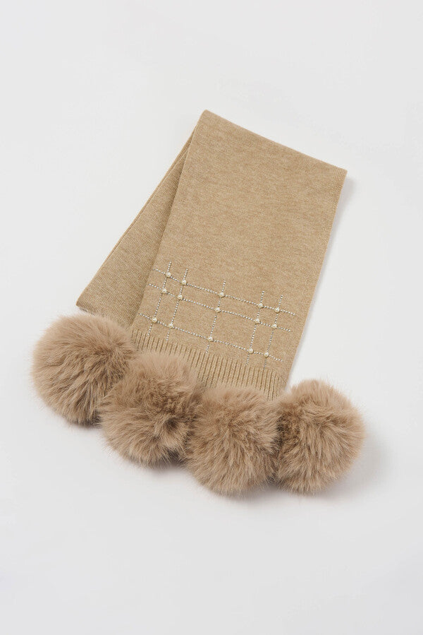 BUFANDA NEGRA Y BEIGE 253970