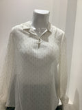 BLUSA GASA NEGRO/BEIGE L35453