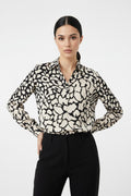 BLUSA BEIGE PRINT R26071
