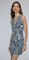 VESTIDO CORTO NEGRO ESTAMPADO R12459