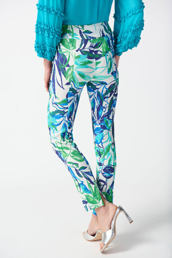 PANTALÓN BLANCO ESTAMPADO HOJAS 242000