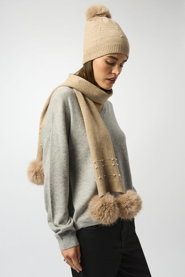 BUFANDA NEGRA Y BEIGE 253970