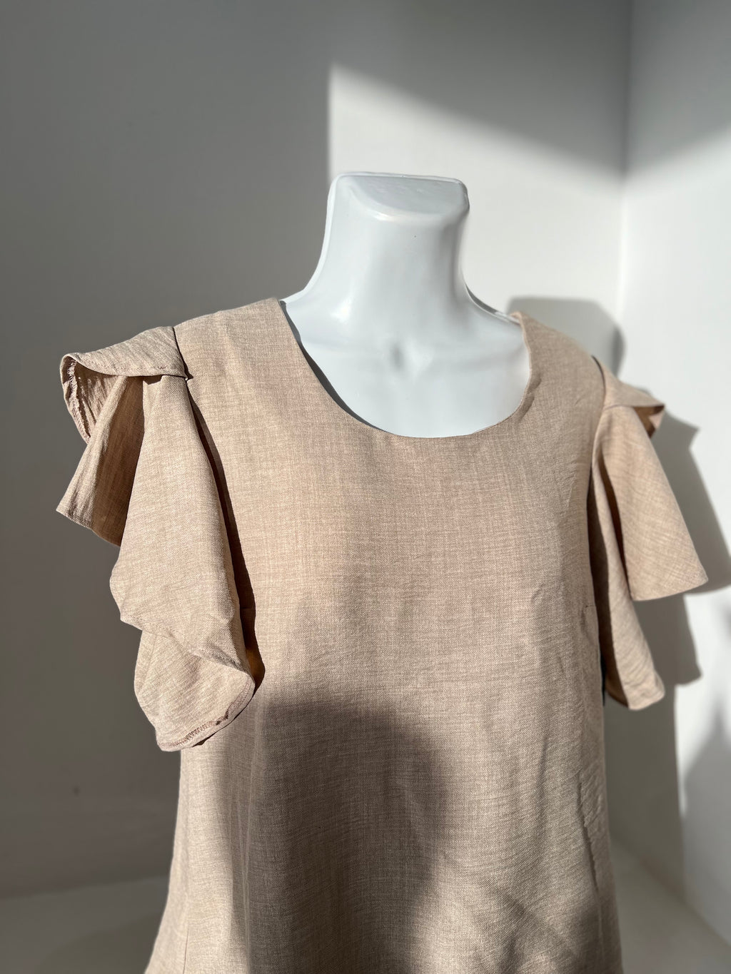 VESTIDO CORTO NARANJA/AZUL/ BEIGE L3786