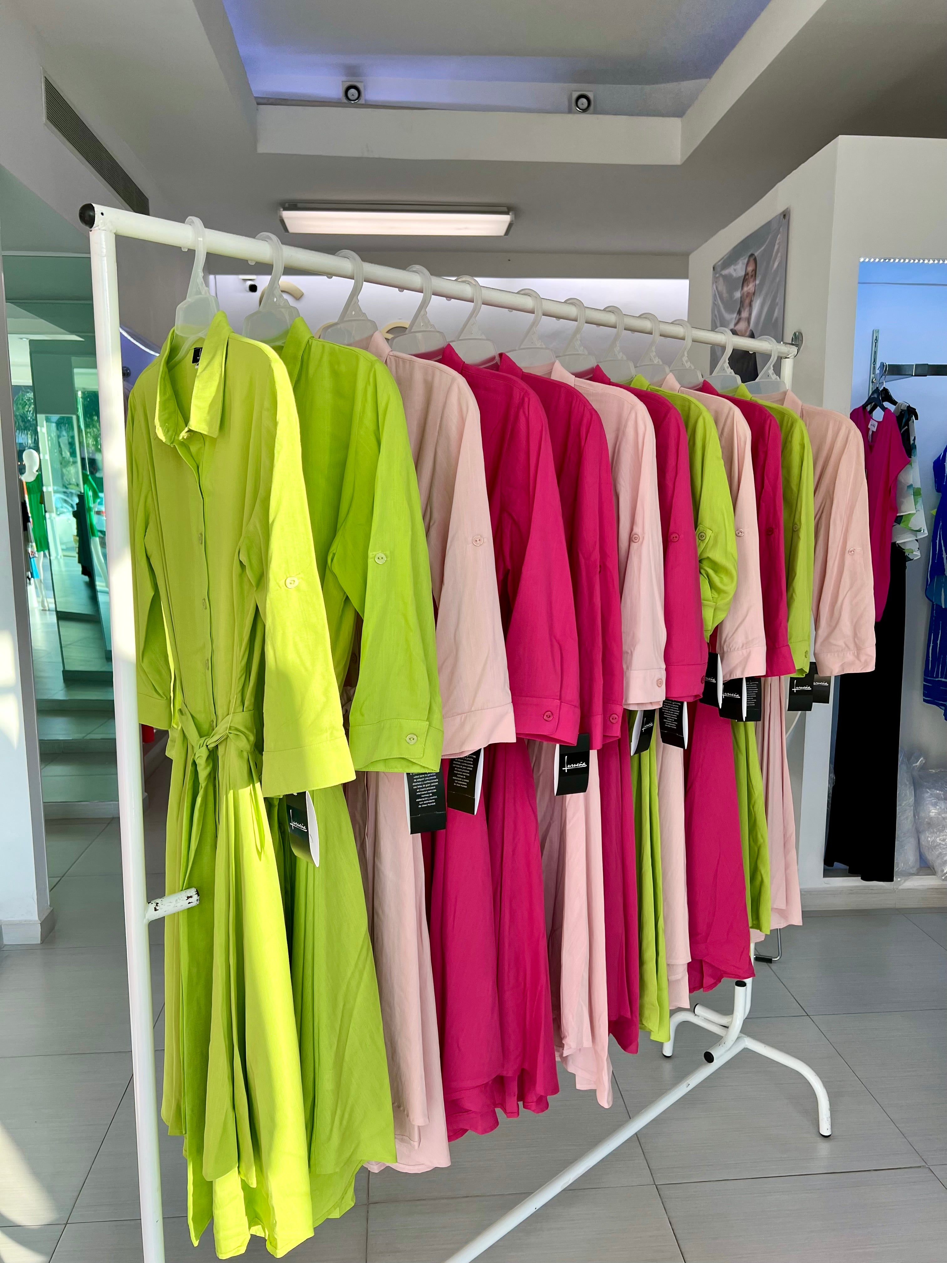 VESTIDO CORTO LIMÓN/ROSA/FIUSCHA L35353