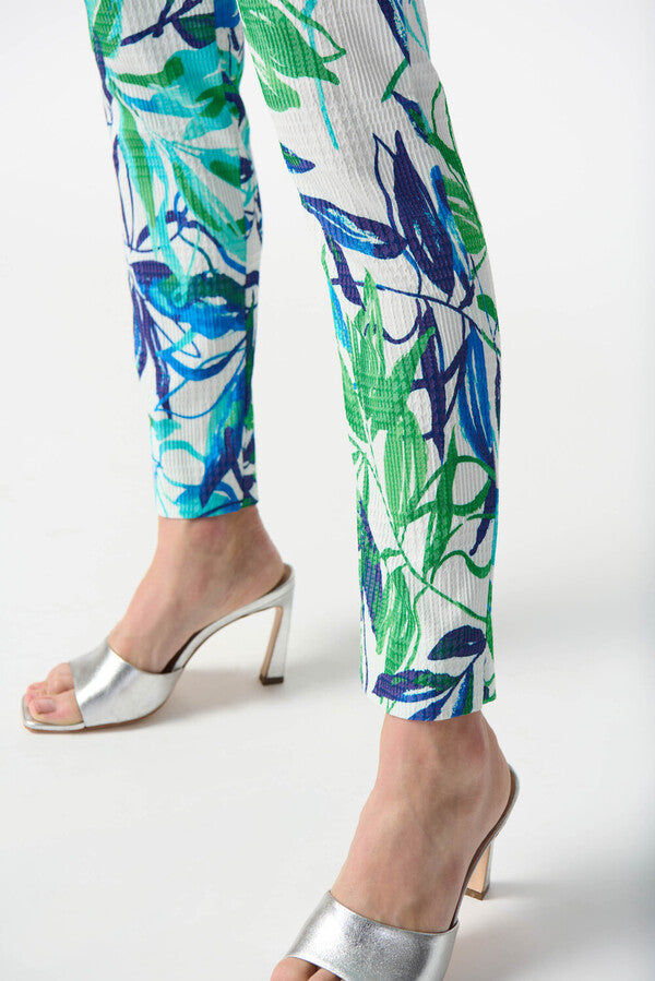 PANTALÓN BLANCO ESTAMPADO HOJAS 242000
