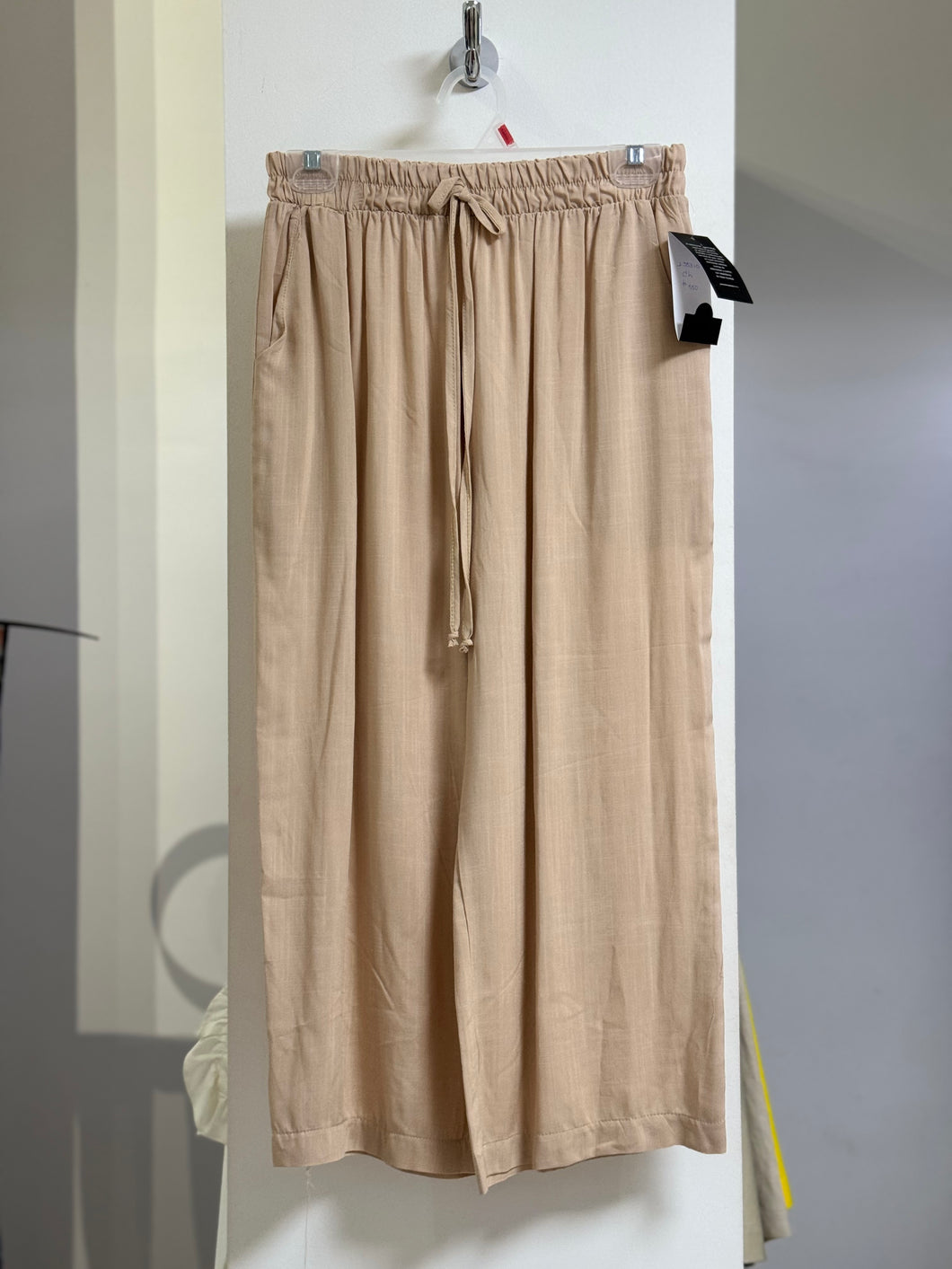 PANTALÓN CAPRI BEIGE/AZUL/NEGRO L35310