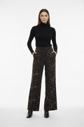 PANTALÓN NEGRO ANIMAL PRINT R26062