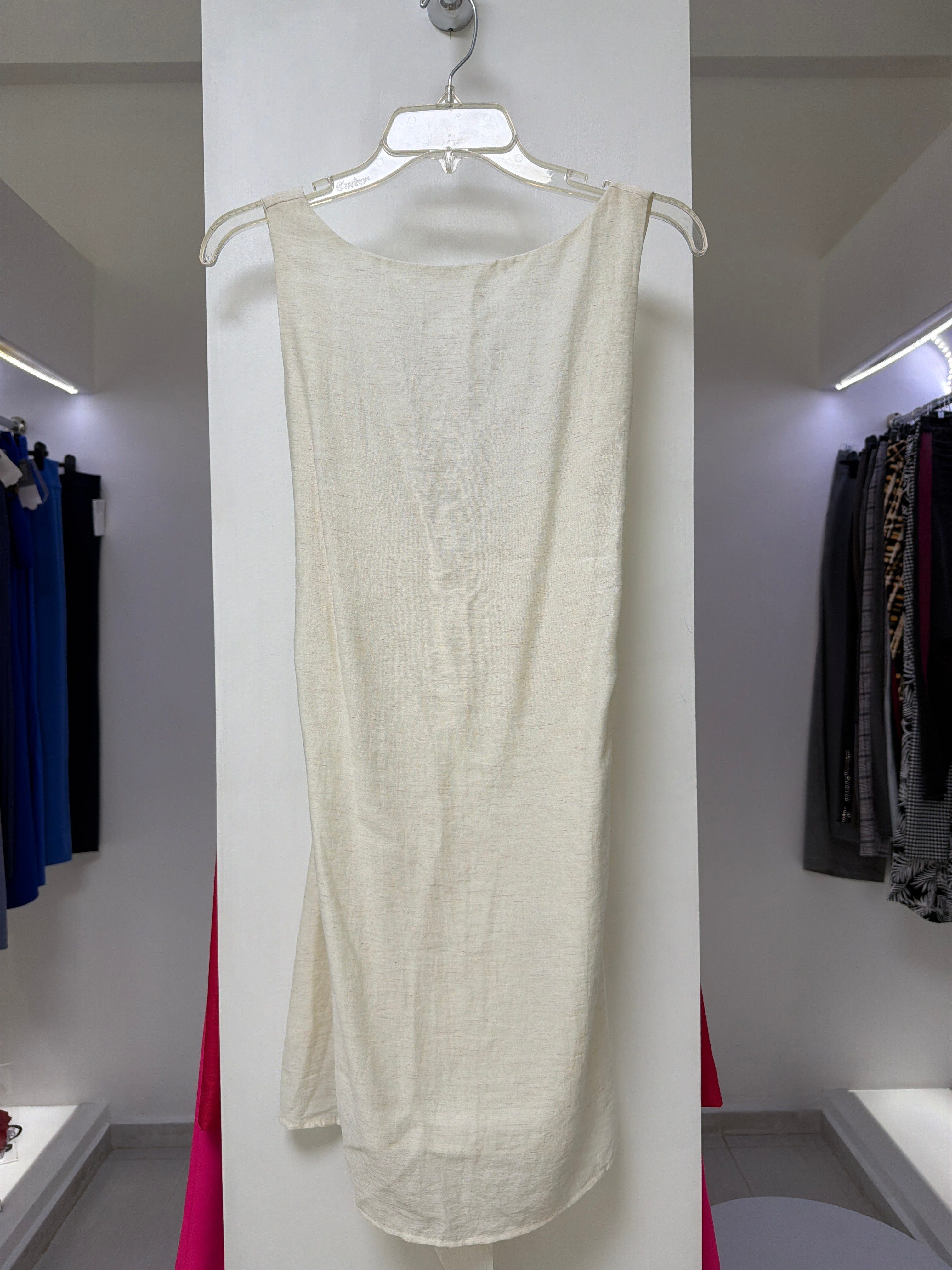 VESTIDO CORTO BEIGE J2601