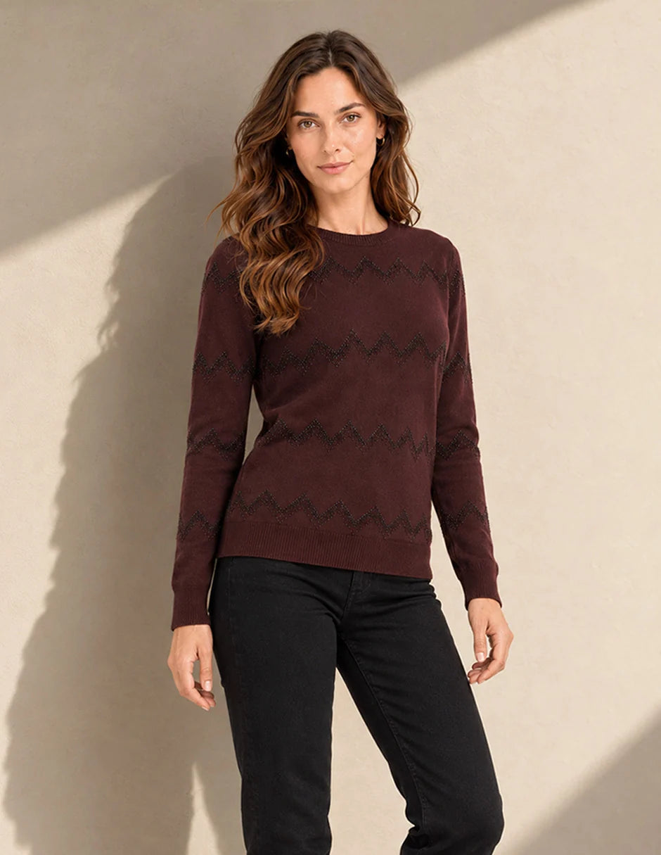 SUÉTER VINO/GRIS 226881